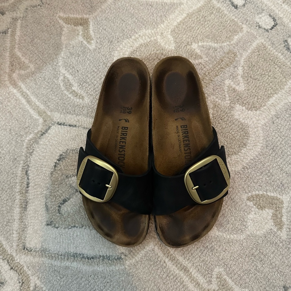 Birkenstock Madrid Black Suede